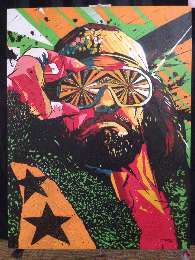 768x1024 Get Pinned Art On Twitter Macho Man Randy Savage Stencil - Randy Savage Painting