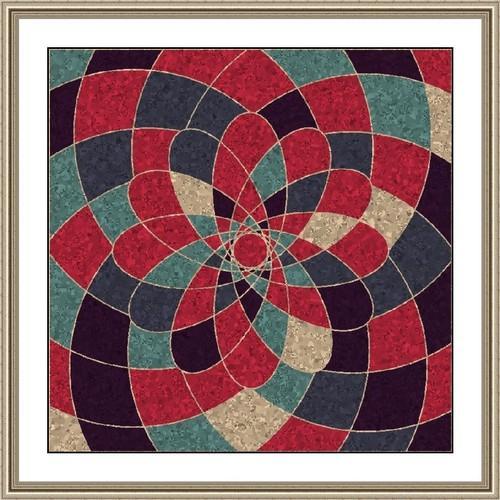 500x500 Rangoli Abstract Painting - Rangoli Painting