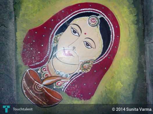 526x394 Rangoli During Diwali Touchtalent - Rangoli Painting