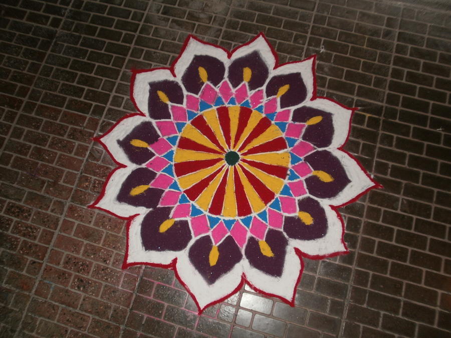 900x675 Rangoli Design Painting By Kavita Singh - Rangoli Painting Designs