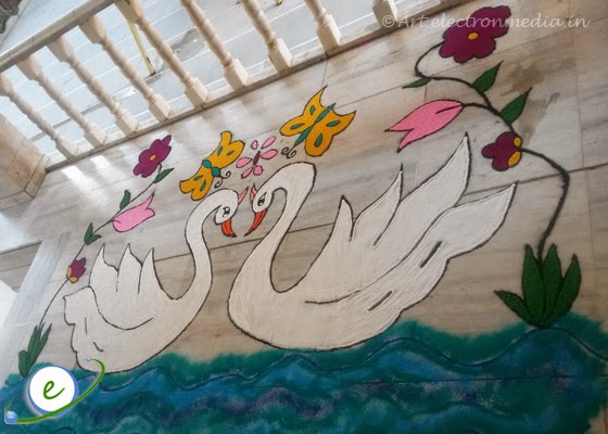 560x400 20 Best Rangoli Designs With Dots - Rangoli Painting Designs