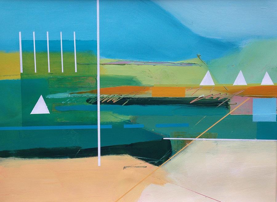 900x655 Geometric Seascape Painting By Bob Rankin - Rankin Painting