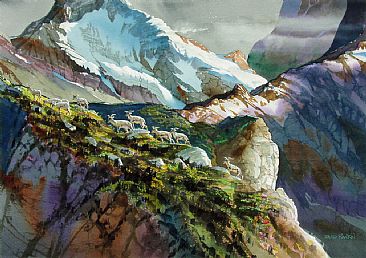 366x258 Blue Sheep - Rankin Painting