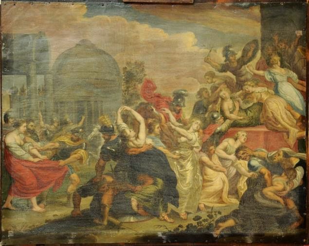 635x507 The Auction Augur After Rubens, Rape Of The Sabine Women - Rape Of The Sabines Painting