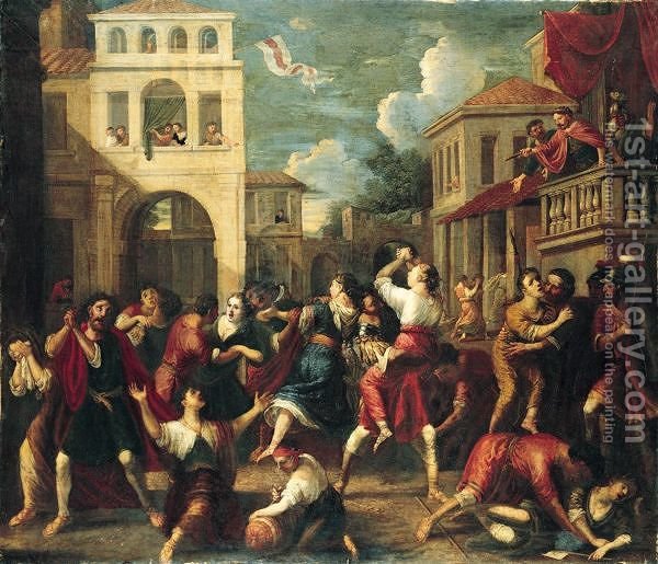 600x515 The Rape Of The Sabines Johann Heiss Reproduction 1st Art Gallery - Rape Of The Sabines Painting