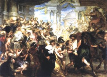350x252 The Rape Of The Sabine Women - Rape Of The Sabines Painting