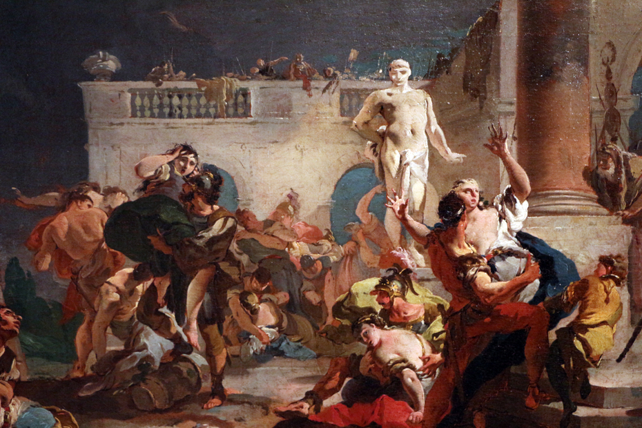 930x620 The Rape Of The Sabine Women Giovanni Battista Tiepolo - Rape Of The Sabines Painting