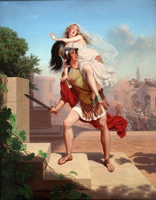 498x640 Charles Christian Nahl The Rape Of The Sabines - Rape Of The Sabines Painting