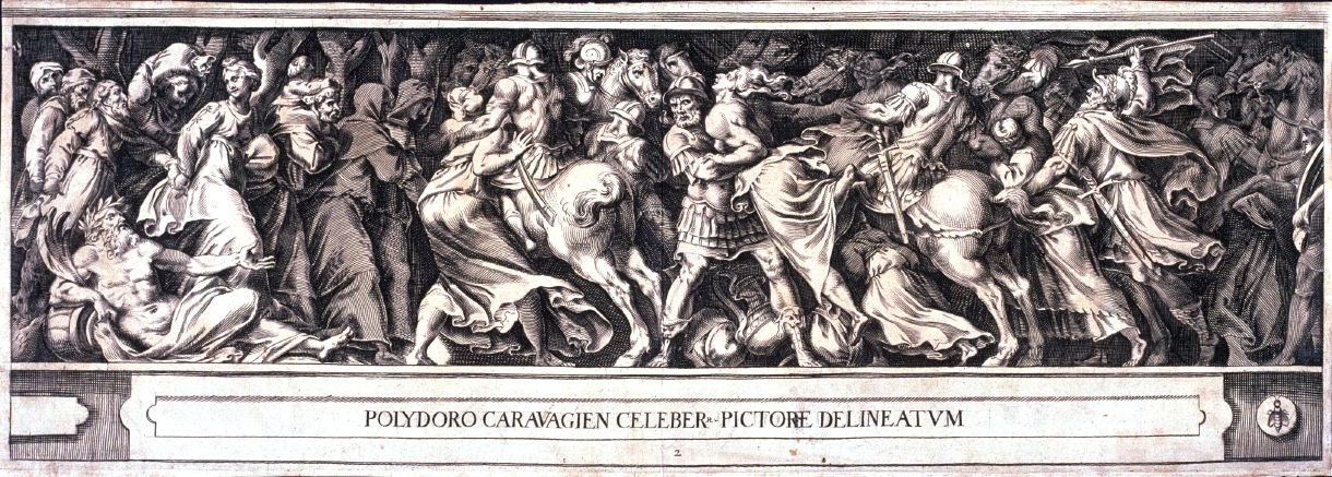1220x437 Copy In Reverse Of The Rape Of The Sabine Women, Pl. 2 - Rape Of The Sabines Painting