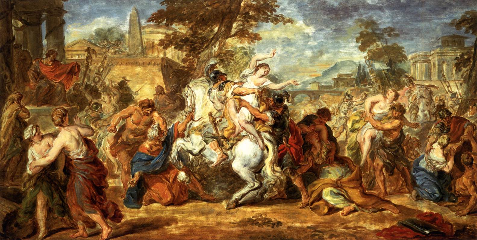 1584x800 Rape Of The Sabine Women David Paints Art - Rape Of The Sabines Painting