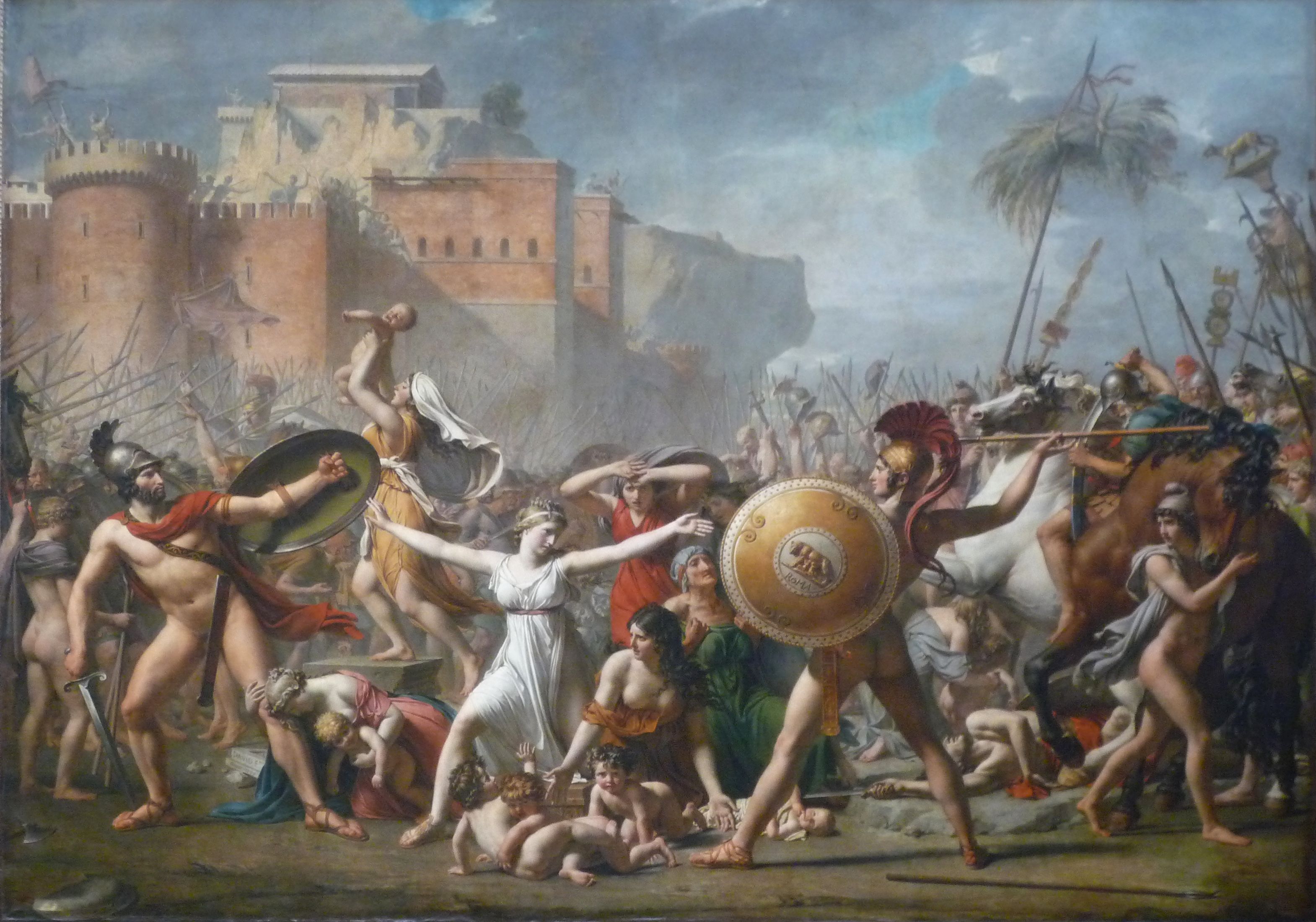 3140x2200 The Rape Of The Sabine Women Painting - Rape Of The Sabines Painting
