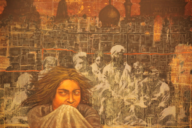 750x500 Art Exhibition Pays Homage To Delhi Gang Rape Victim - Rape Painting