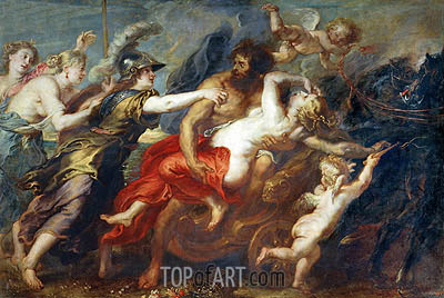 400x268 The Rape Of Proserpina Rubens Painting Reproduction 13721 - Rape Painting