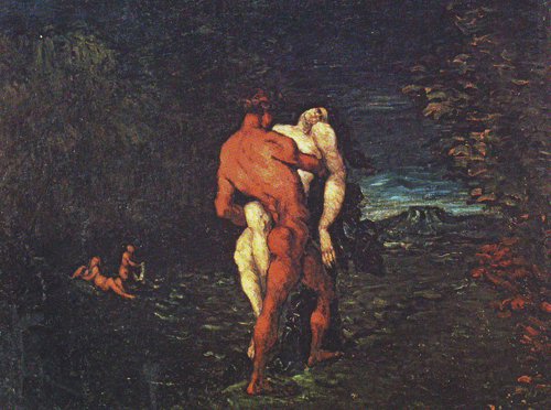 500x372 The Rape Painting Paul Cezanne Oil Paintings - Rape Painting