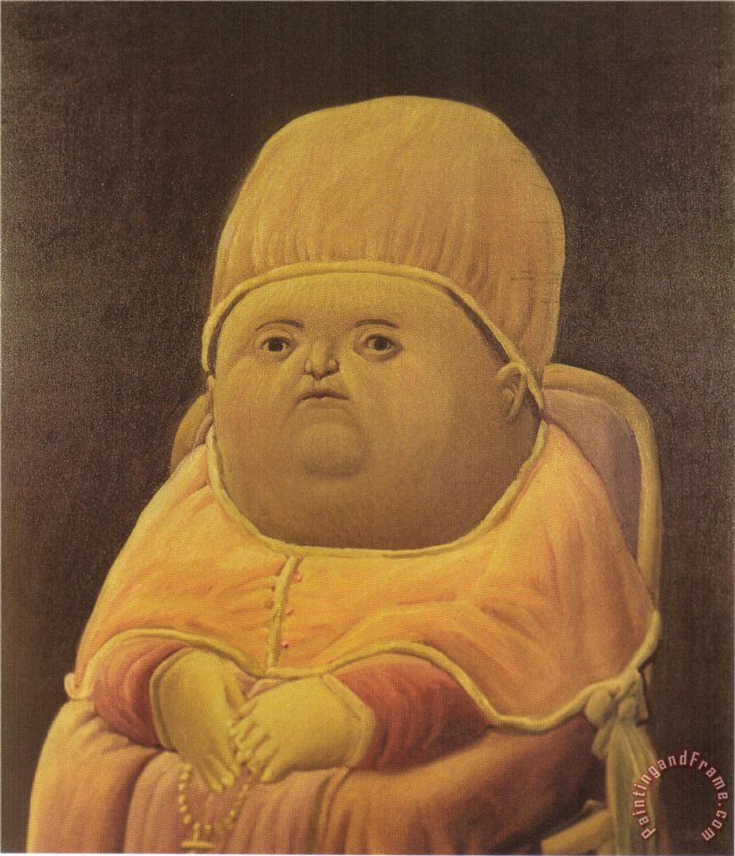 824x960 Fernando Botero Pope Leo X After Raphael Painting - Raphael Painting