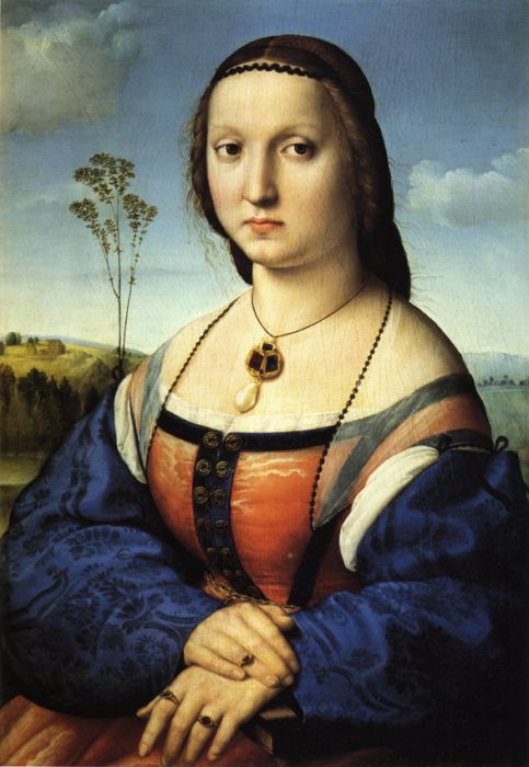 483x700 Portrait Of Maddalena Doni, 1506 Raphael Paintings - Raphael Painting