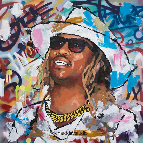570x570 Future Rapper Original Painting 40 52 Art - Rapper Painting