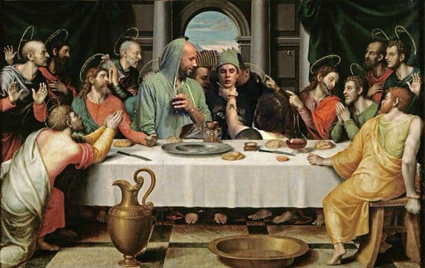 600x378 That Photo Of Justin Bieber Getting Choked Is Technically A Modern - Rappers Last Supper Painting