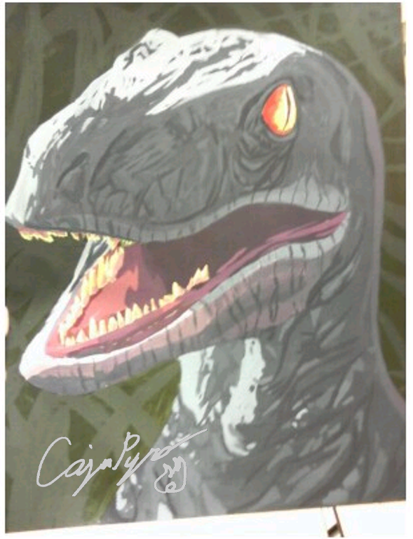 589x768 Raptor Painting By Cajunpyro - Raptor Painting