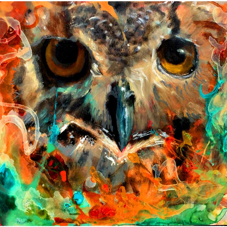 770x770 Saatchi Art Raptor Painting By Charles Lee - Raptor Painting