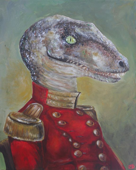 576x720 First Royal Raptor - Raptor Painting