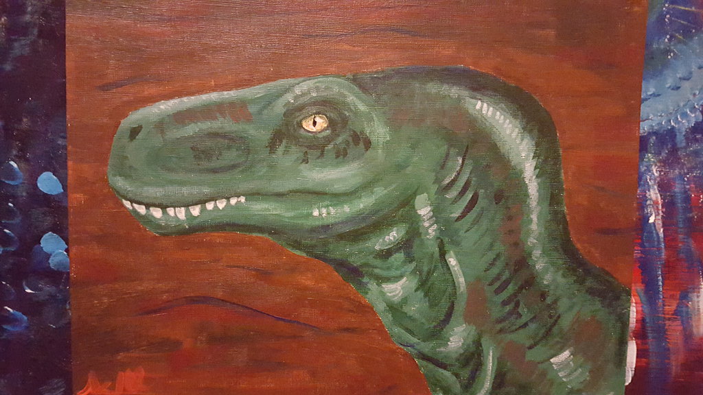 1024x576 First Raptor Painting By Deathbyraptorz - Raptor Painting