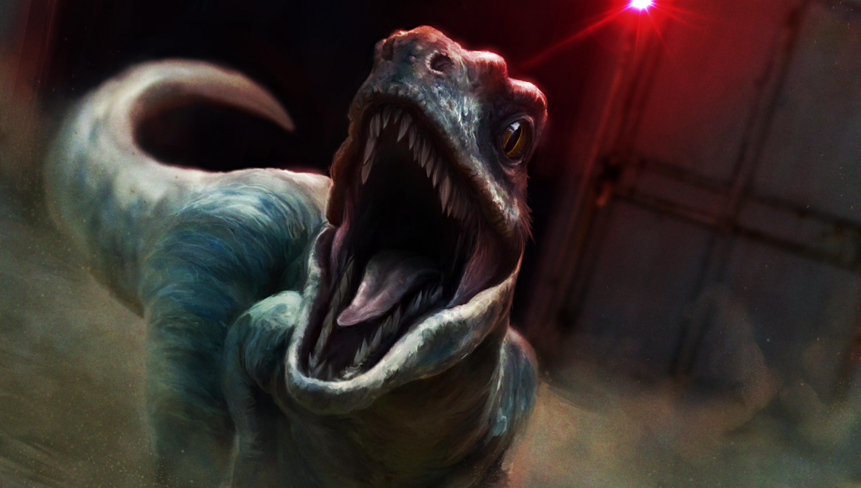 3000x1700 I Paint Things. I Painted This Thing. - Raptor Painting