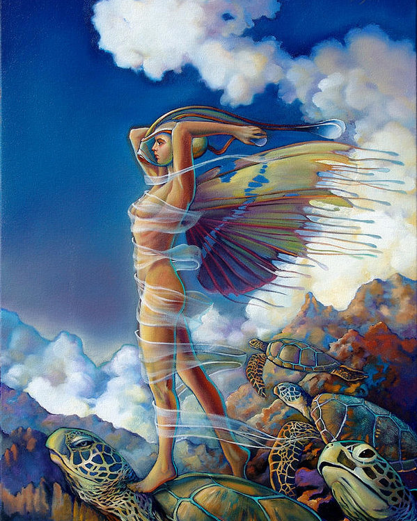 599x749 Rapture And The Ecstasea Poster By Patrick Anthony Pierson - Rapture Painting