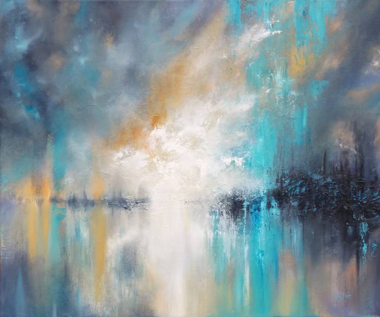 770x642 Saatchi Art Rapture In The Lonely Shore Painting By Christopher Lyter - Rapture Painting