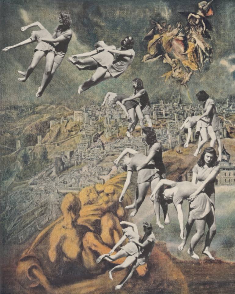 770x962 Saatchi Art The Rapture Collage By Deborah Stevenson - Rapture Painting