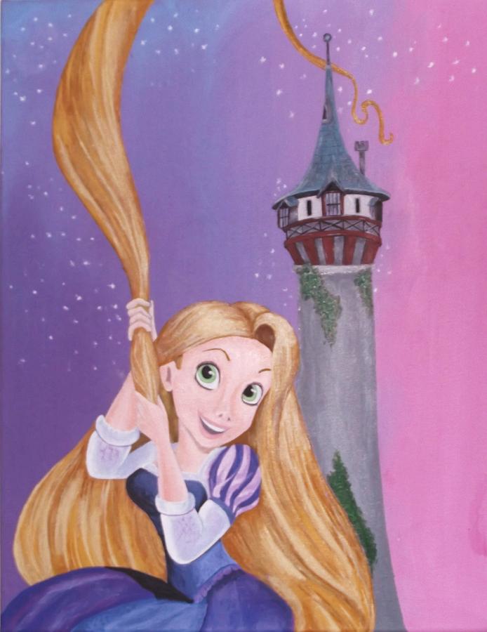 Rapunzel Painting at PaintingValley.com | Explore collection of