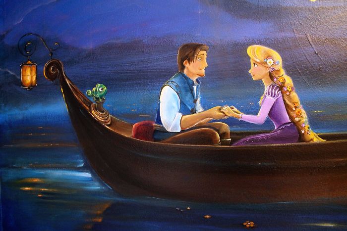 700x467 I Painted A Disney - Rapunzel Painting