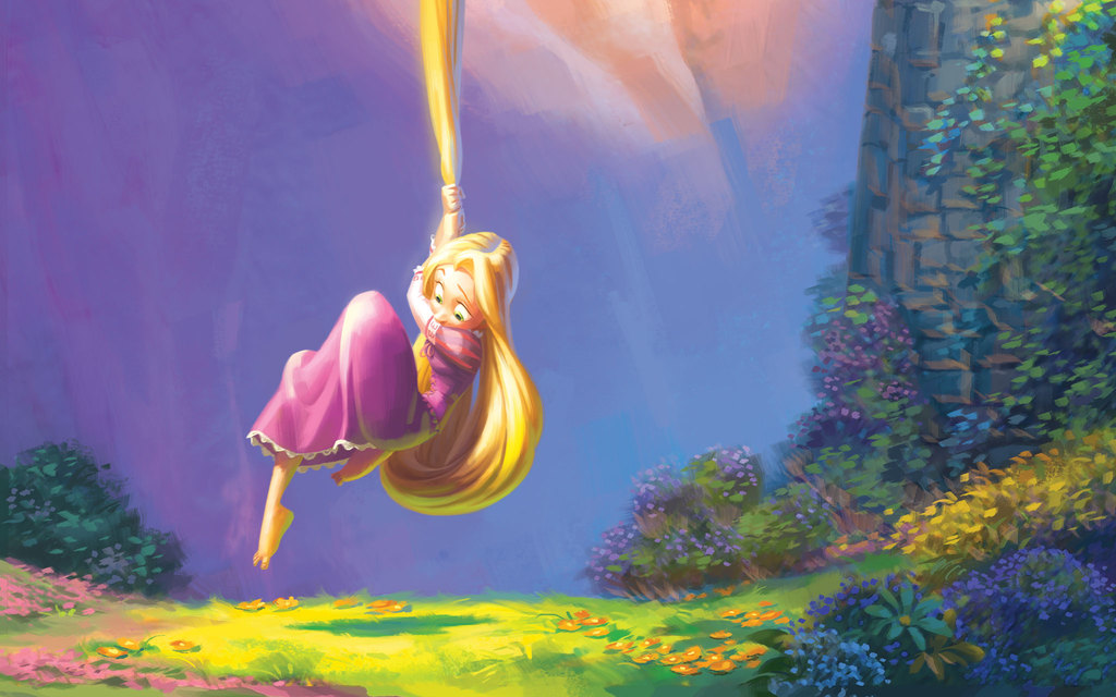 1024x640 Rapunzel's Story Disney Princess - Rapunzel Tangled Painting