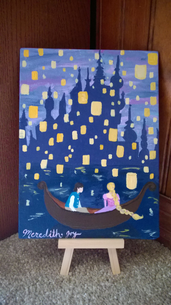 570x1013 I See The Light, Rapunzel Painting, Disney Artwork, Tangled - Rapunzel Tangled Painting