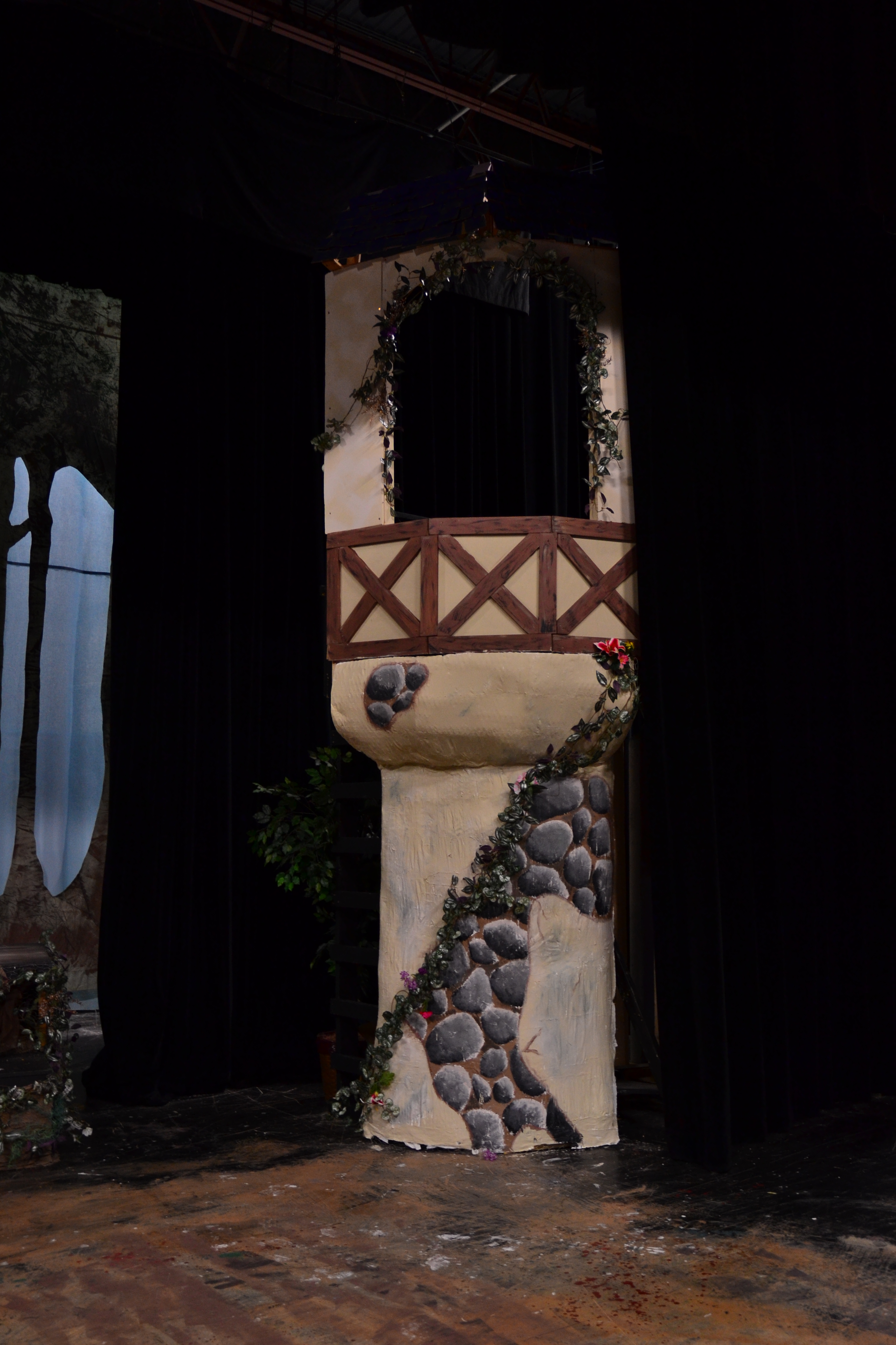 3072x4608 Into The Woods Theatre Set Build On Designoff Design - Rapunzel Tower Painting