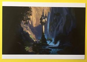 300x212 Tangled Concept Art Postcard Disney Rapunzel Tower 63 Ebay - Rapunzel Tower Painting