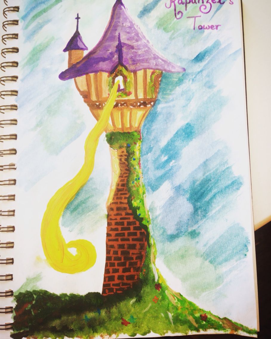 908x1136 Disney Rapunzel Tower Painting Random - Rapunzel Tower Painting
