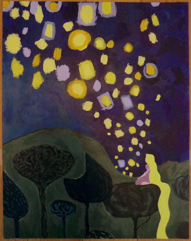 795x1005 Floating Lights By Starkeeper153 - Rapunzels Painting