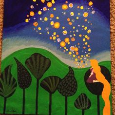 236x236 Interpretation Of Rapunzel's Painting In Tangled Made To Order - Rapunzels Painting