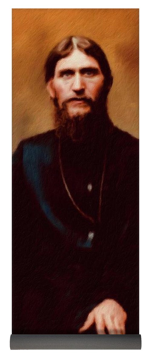 500x1171 Grigori Rasputin Yoga Mat For Sale By Mary Bassett - Rasputin Painting