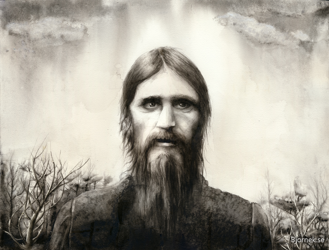 1100x836 Rasputin Ek's Art - Rasputin Painting