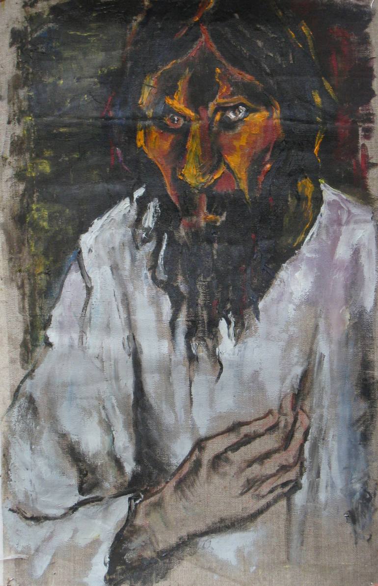 770x1194 Saatchi Art Portrait Of Grigory Rasputin Painting By Helen - Rasputin Painting