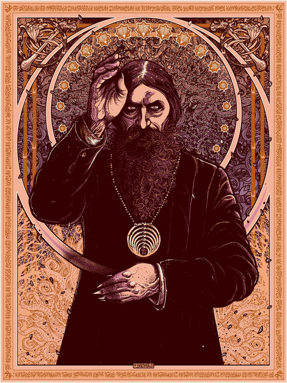 560x746 Bhang Records Florian Bertmer - Rasputin Painting