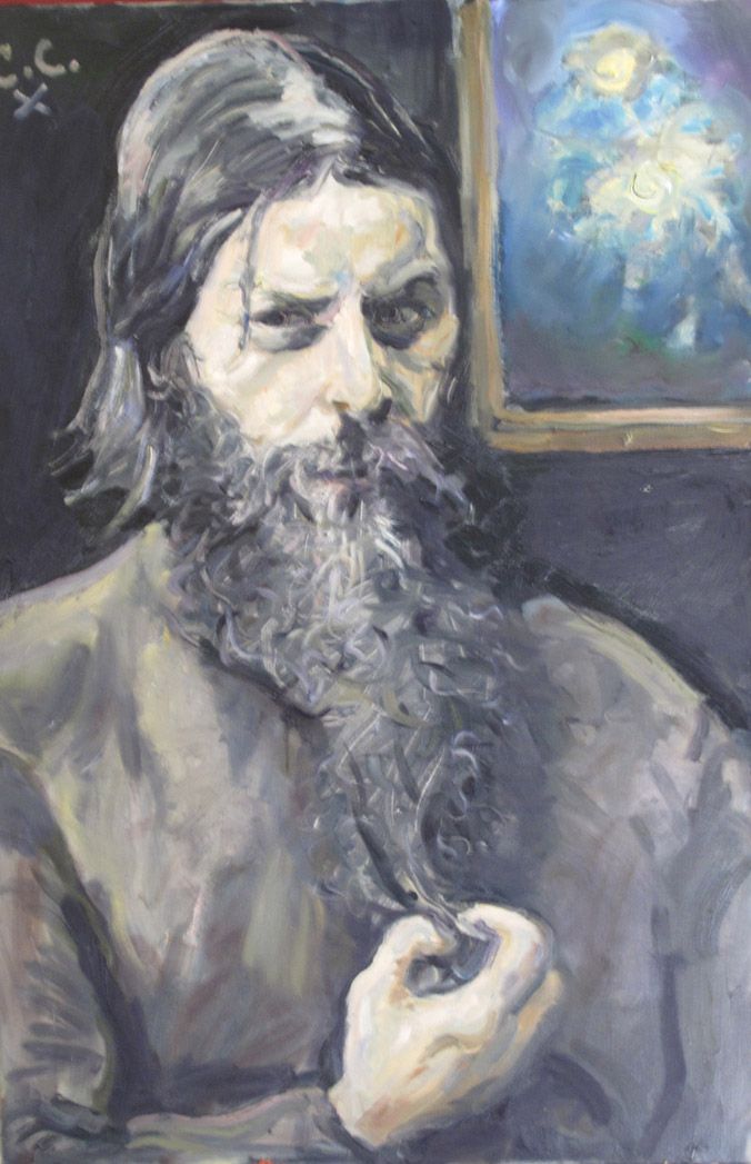 676x1047 Chuck Connelly - Rasputin Painting