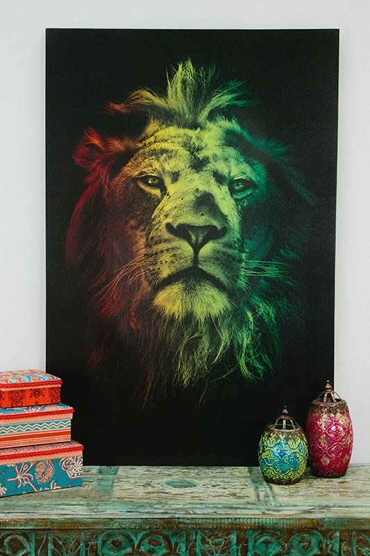 533x800 Rasta Lion Canvas Art, 24x36 Earthbound Trading Co - Rasta Lion Painting