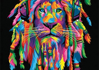 400x284 Index Of Wp Contentuploads201609 - Rasta Lion Painting
