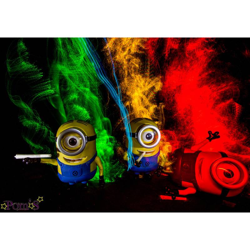 800x800 Painting Rasta Minion By Ohdrey Pom'S. Size 100 Cm Per 70 Cm. - Rasta Painting