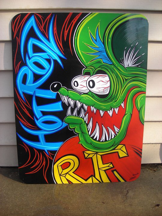 540x720 Pinstriping - Rat Fink Painting