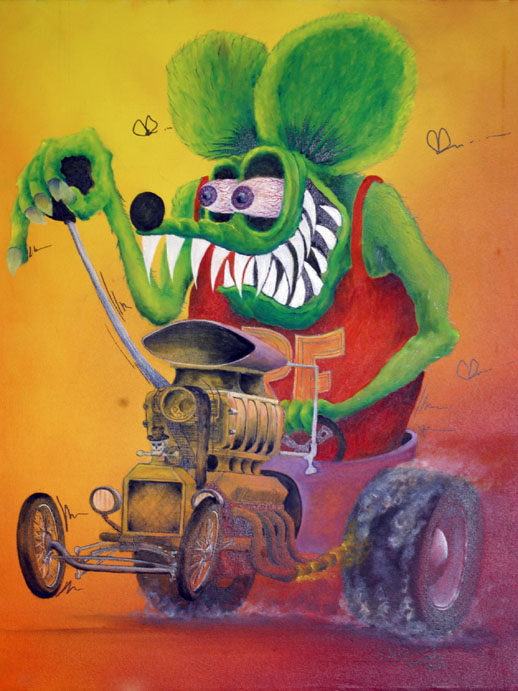 518x691 Rat Fink By Davidtanner - Rat Fink Painting
