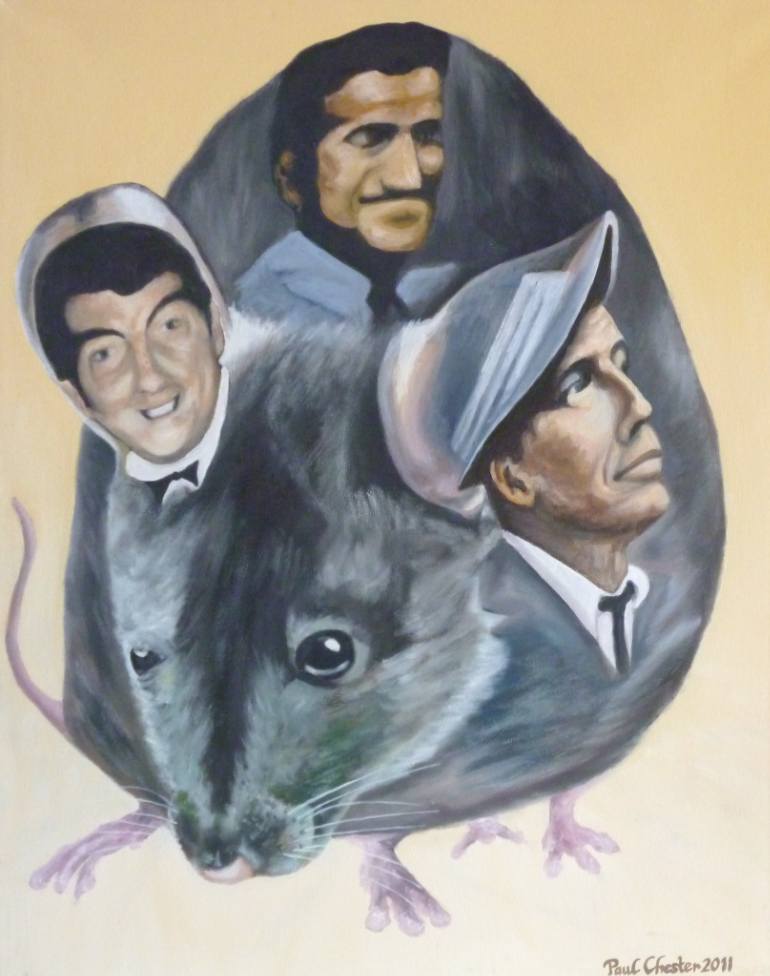770x976 Saatchi Art Rat Pack Painting By Paul Chester - Rat Pack Painting